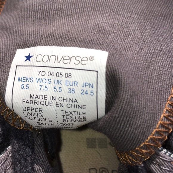 NOT FOR SALE ANYMORE- CONVERSE Chuck Taylor Denim Sneakers - Picture 3 of 8